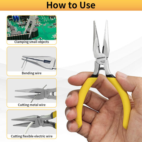 BOOSDEN ergonomic non-slip handles provide comfortable grip for extended crafting sessions