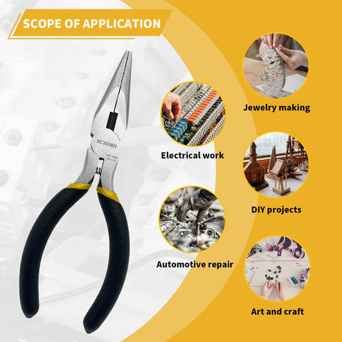 BOOSDEN pliers ideal for jewelry making closeup on tiny components.