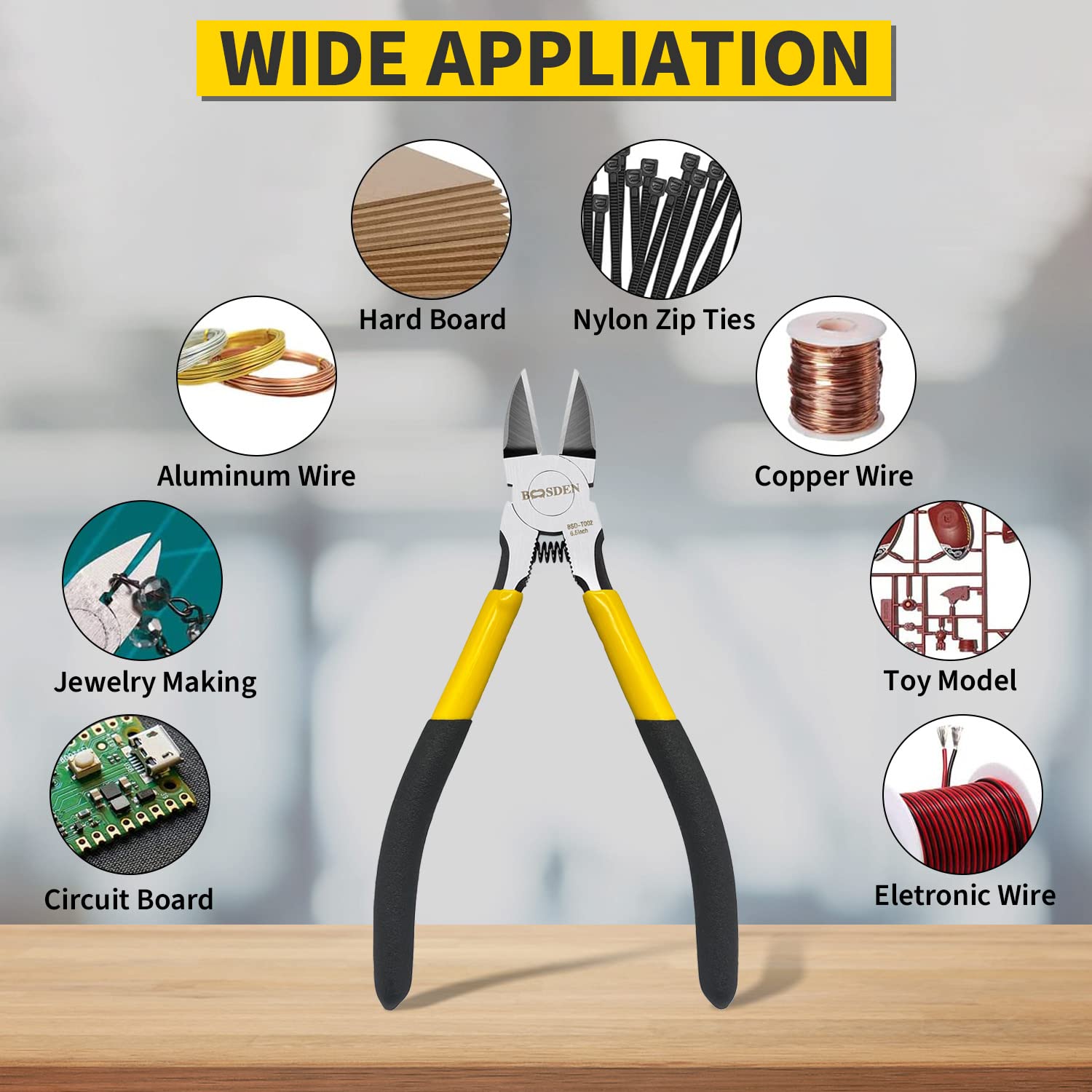 Boosden wire cutters versatile for jewelry making and crafts.