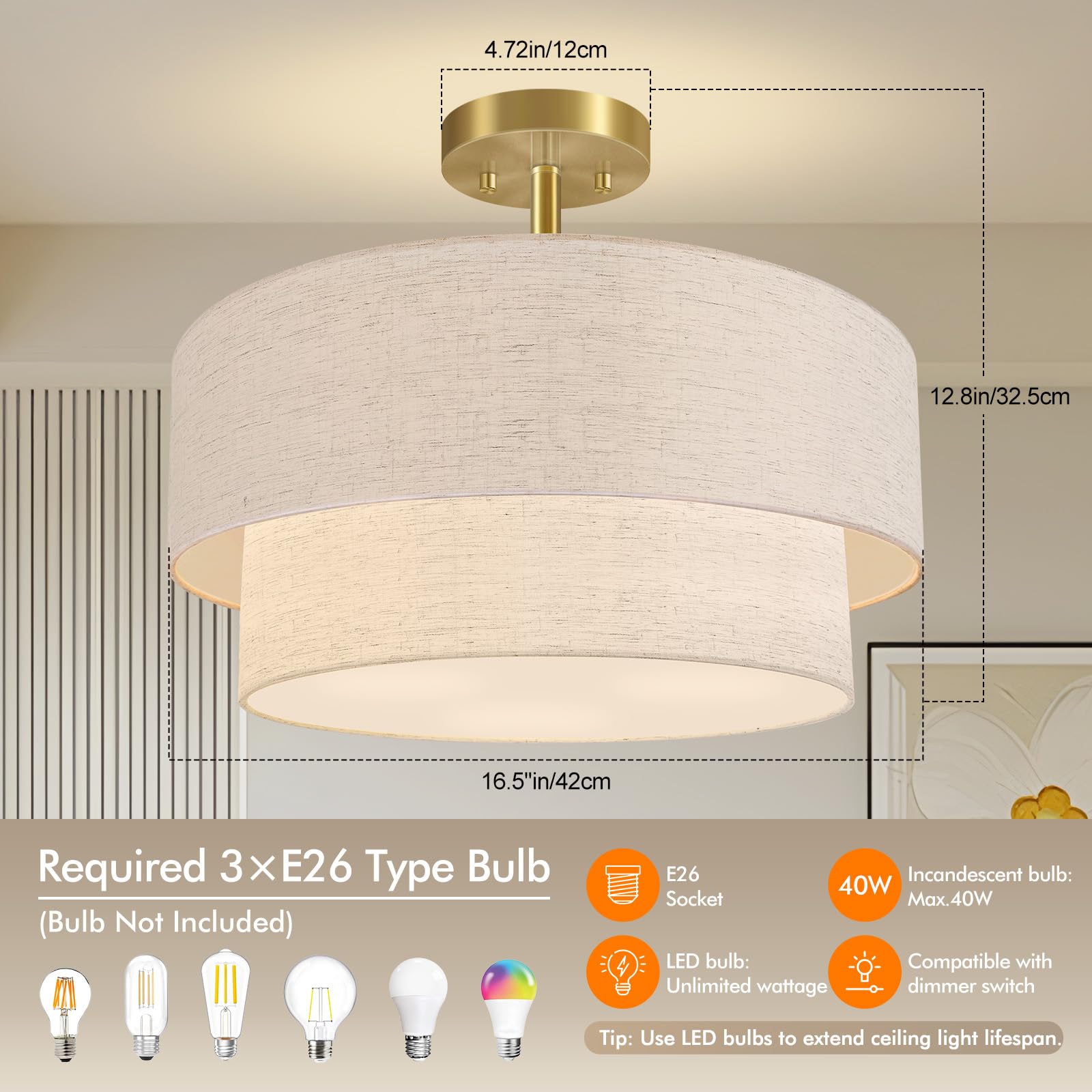 BoostArea acrylic diffuser panel ensures even diffusion across living areas.