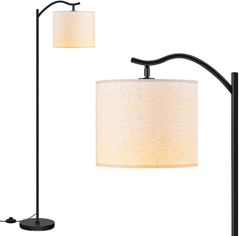 BoostArea arched floor lamp silhouette for a modern living room ambience