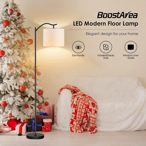 BoostArea beige linen shade closeup showing soft illumination