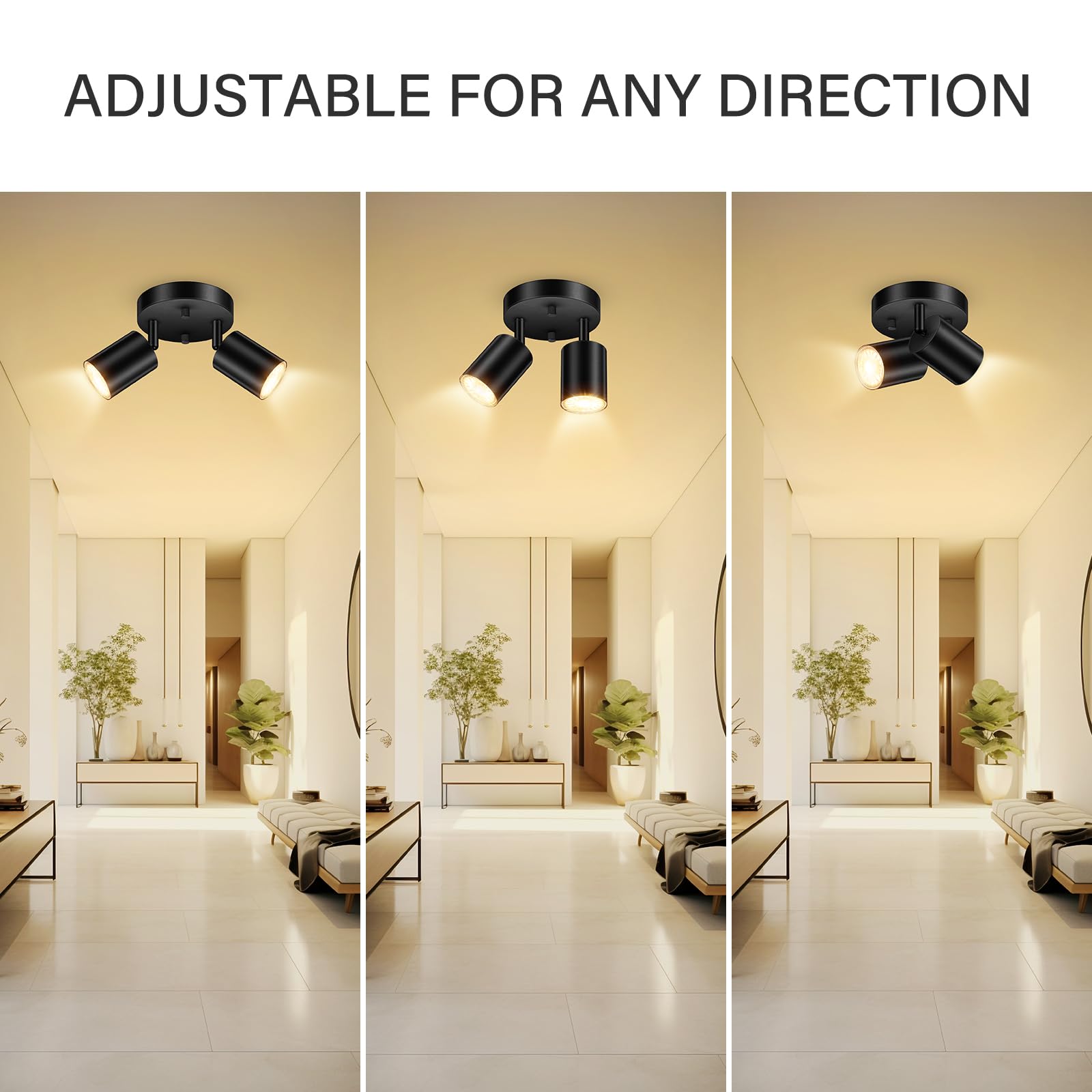 Easy installation with standard canopy and included hardware for quick setup