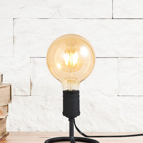 BoostArea chandelier lighting with amber globe adds vintage warmth.