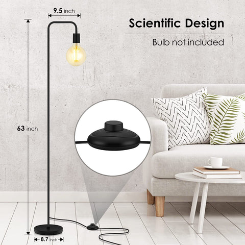 BoostArea ETL-listed metal floor lamp for safety and quality.