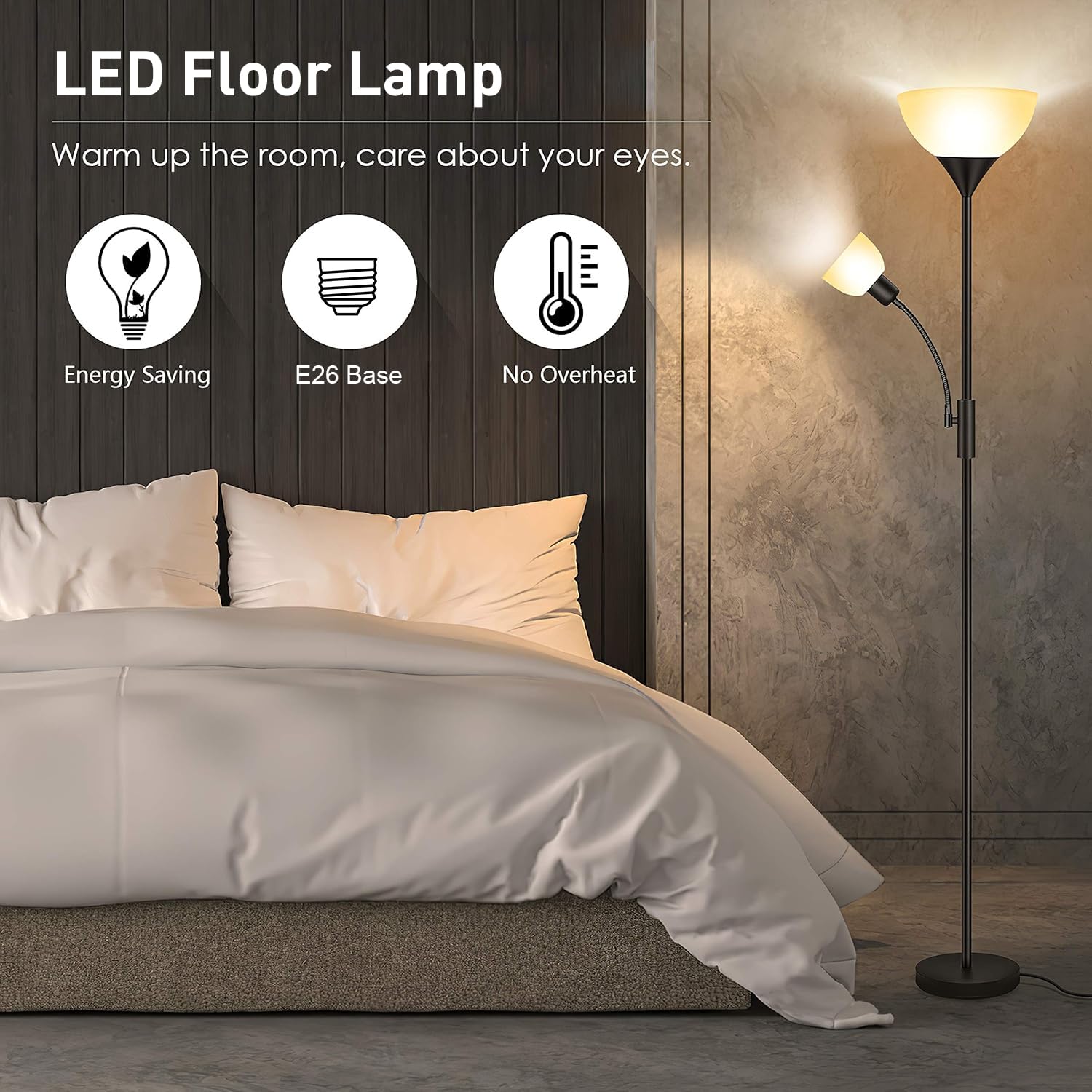 BoostArea adjustable reading arm guides light exactly where needed