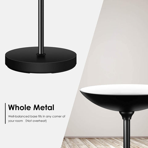 BoostArea floor lamp in bedroom setup ideal for reading