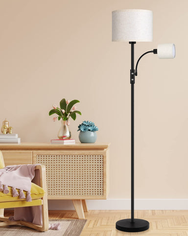 BoostArea beige shade floor lamp suits farmhouse Nordic or modern decor