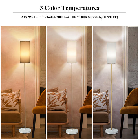 BoostArea floor lamp with included 9W LED bulb for energy-efficient lighting.