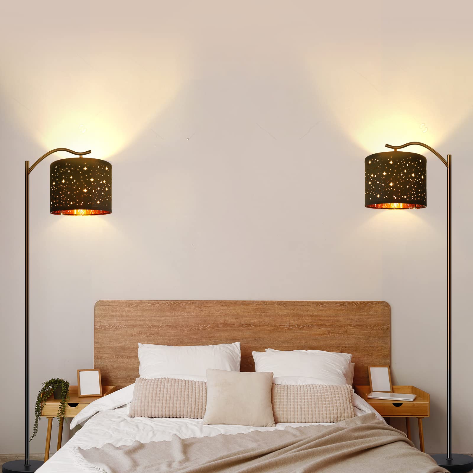 BoostArea living room lamp improves reading and conversation lighting.