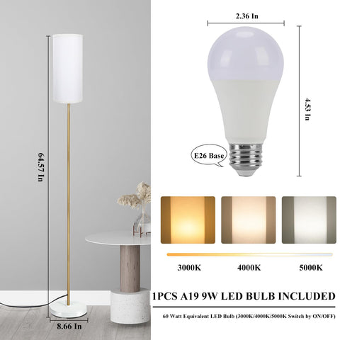 BoostArea floor lamp’s modern decor complements interiors and spaces.