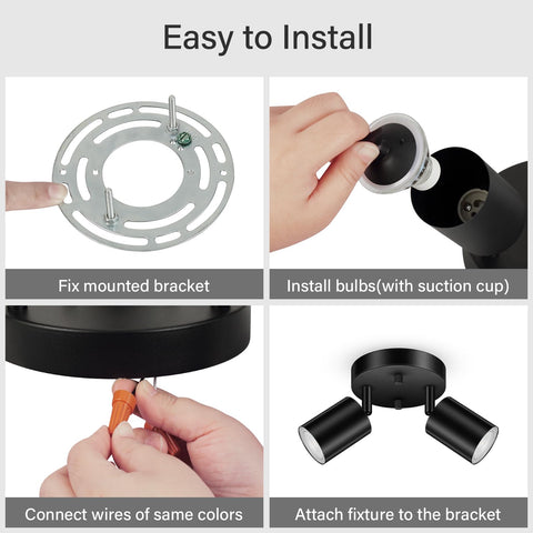 BoostArea GU10 base compatibility supports LED CFL or halogen bulb options