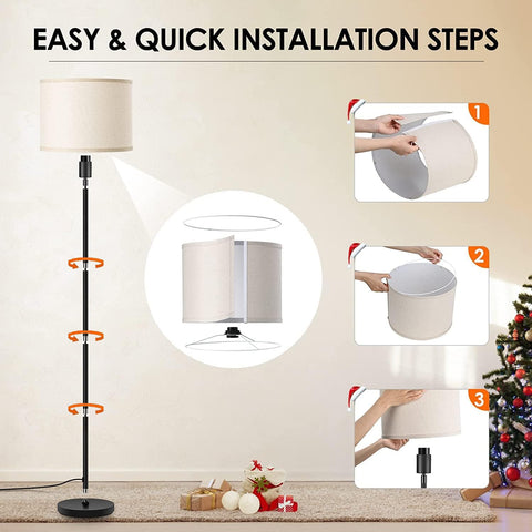 BoostArea LED-ready lamp displays adjustable lighting compatible with various bulbs.