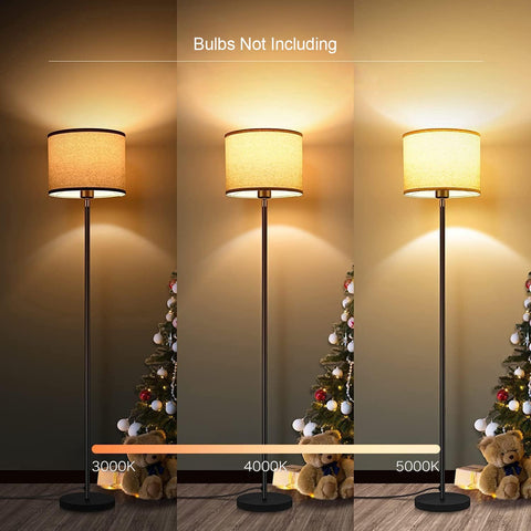BoostArea floor lamp linen shade close-up showing texture and durability.