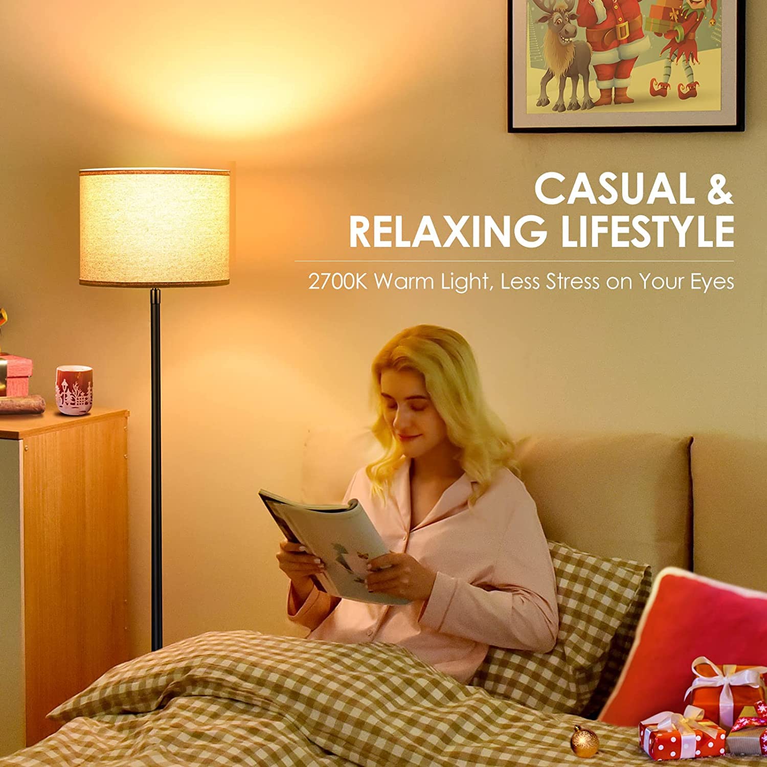 BoostArea smart-ready lamp shown ready for smart home integration with compatible devices.