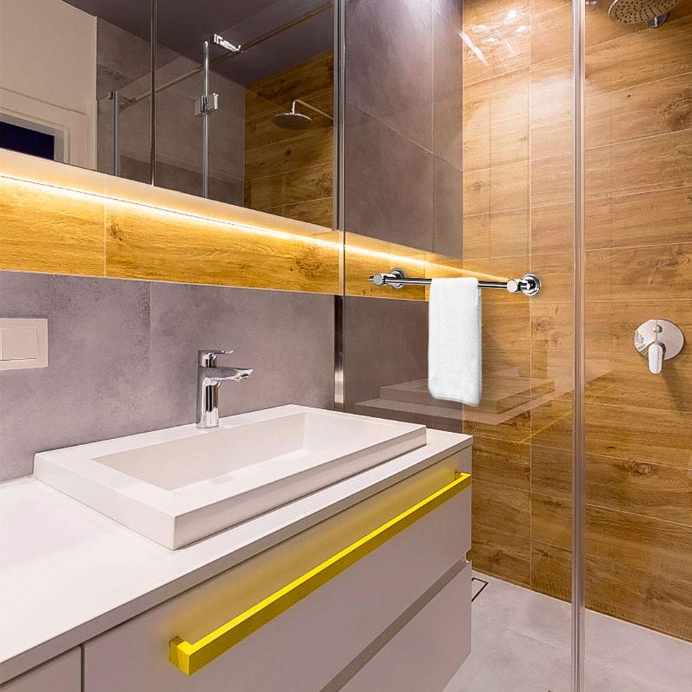 BOPai sturdy ABS core with chrome coating withstands bathroom humidity.