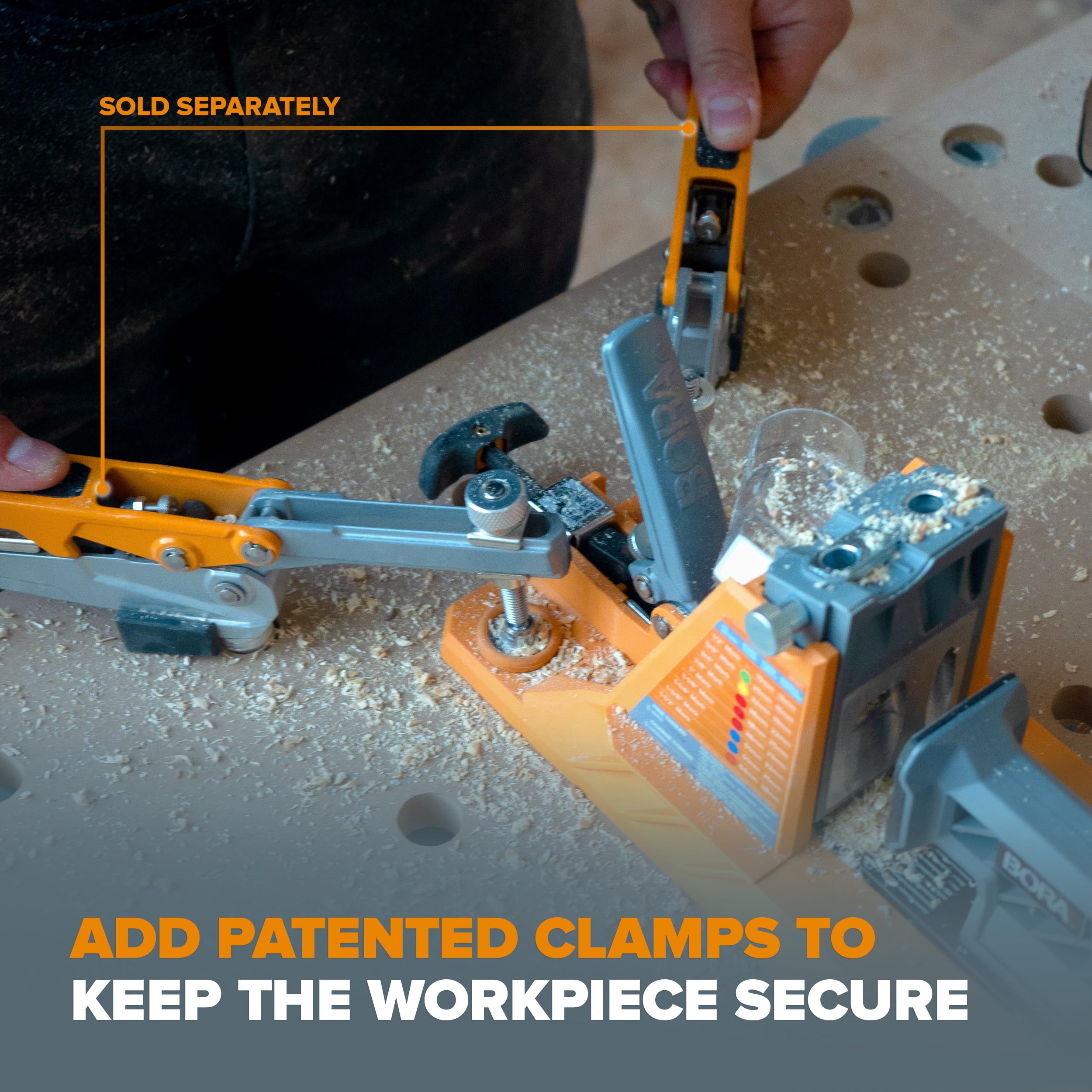 BORA durable pocket hole system withstands repeated drilling