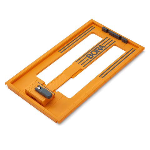 BORA NGX Saw Plate RT quick-lock mount enables fast, tool-free saw setup for straight cuts.