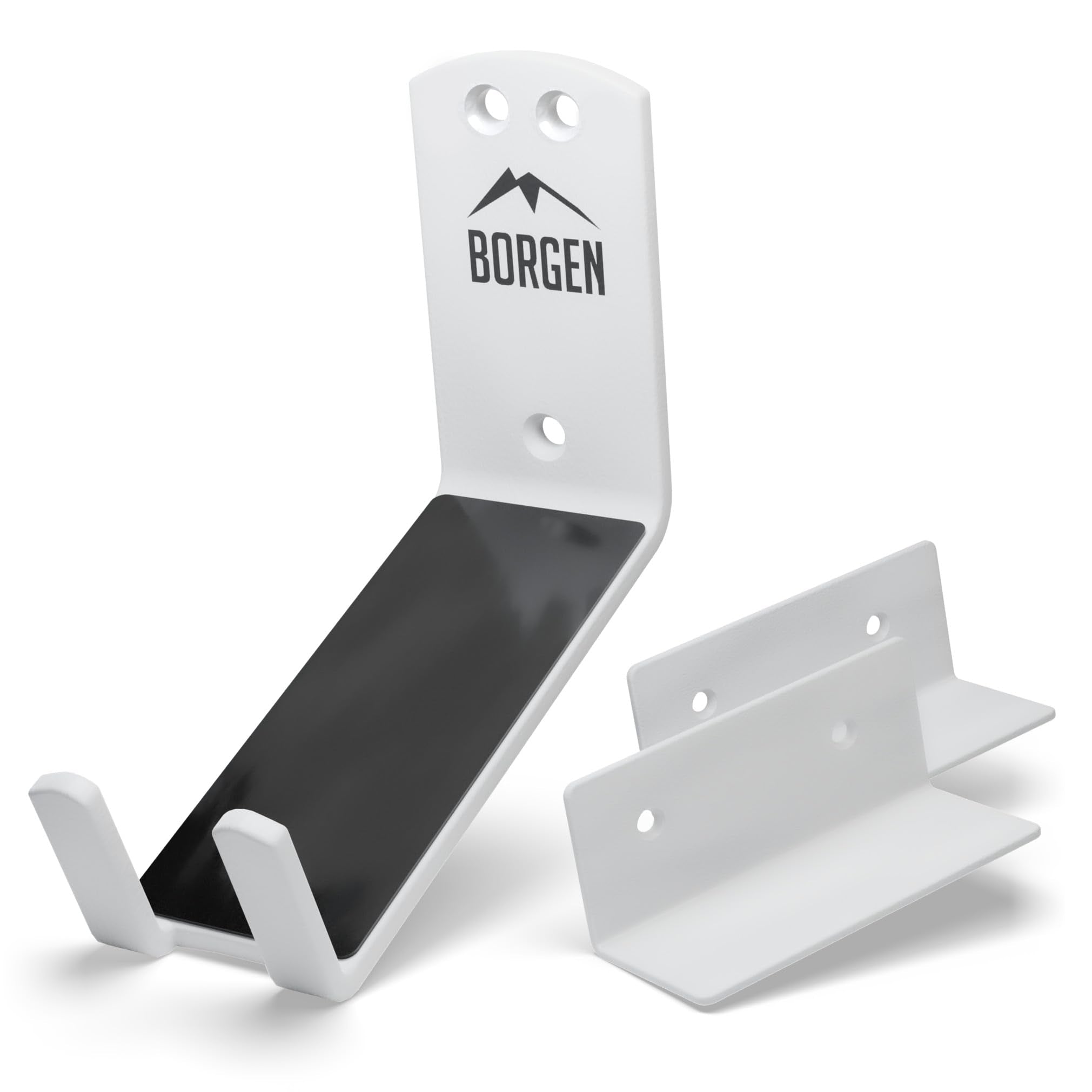 Borgen bike wall mount pedal hook holds an e-bike securely on the wall, saving space.