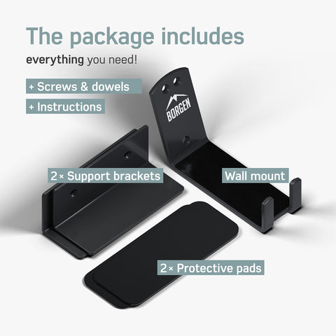 Borgen protection pads prevent tire marks and pedal scratches on walls.