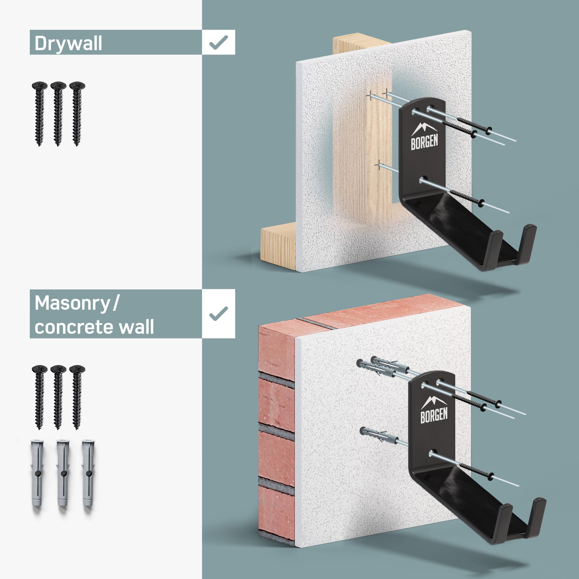 Borgen pedal-surface rubber layer prevents scratches on pedals.