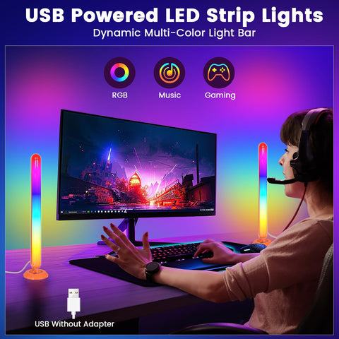 Borllyem ambient room gaming scene shows dynamic colors for entertainment