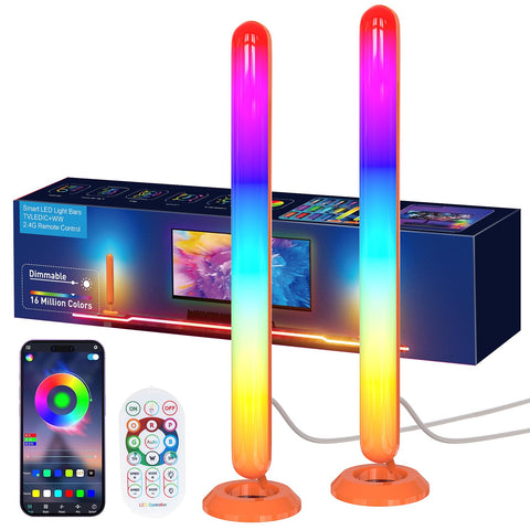 Borllyem smart light bar front view for immersive desk ambience