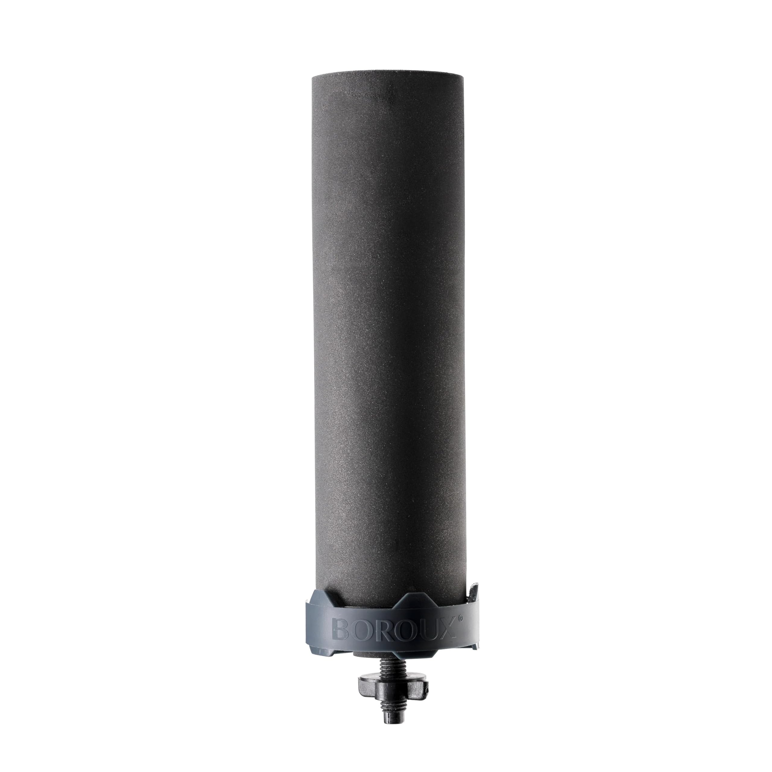 Boroux Foundation black 12k-gallon filter extends hydration between replacements.