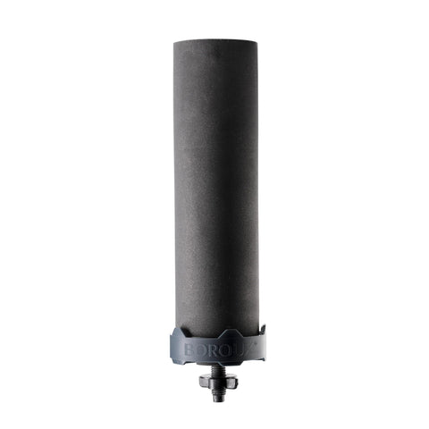Boroux Foundation black 12k-gallon filter extends hydration between replacements.