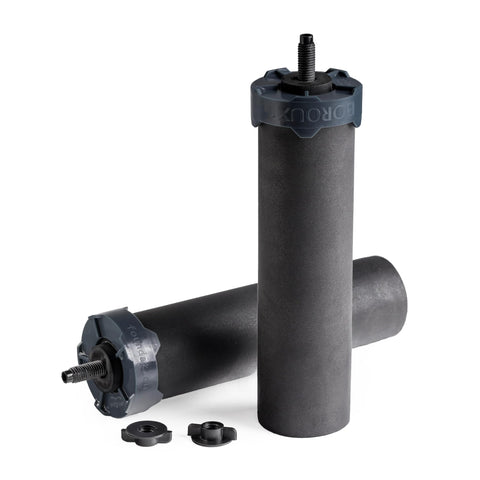 Boroux Foundation black filter fits BOROUX and gravity systems for versatile home hydration.