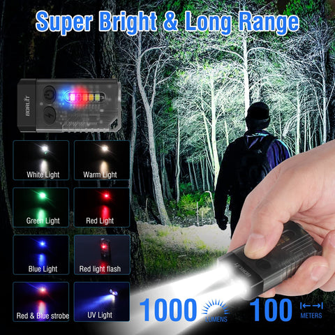 BORUIT V10 compact pocket flashlight for everyday carry and quick illumination.