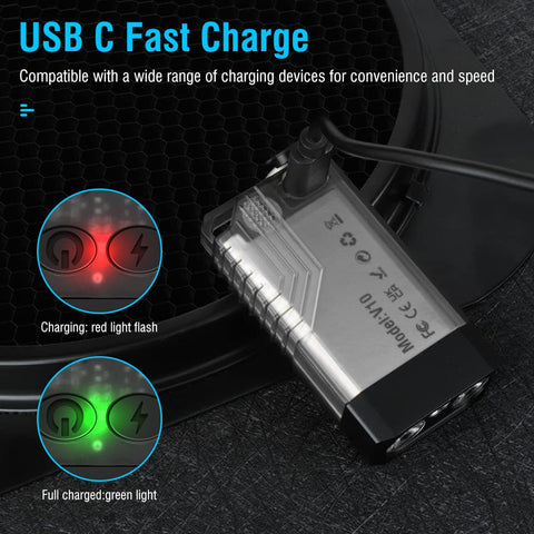 BORUIT V10 USB-C fast charging powers up quickly on the move.