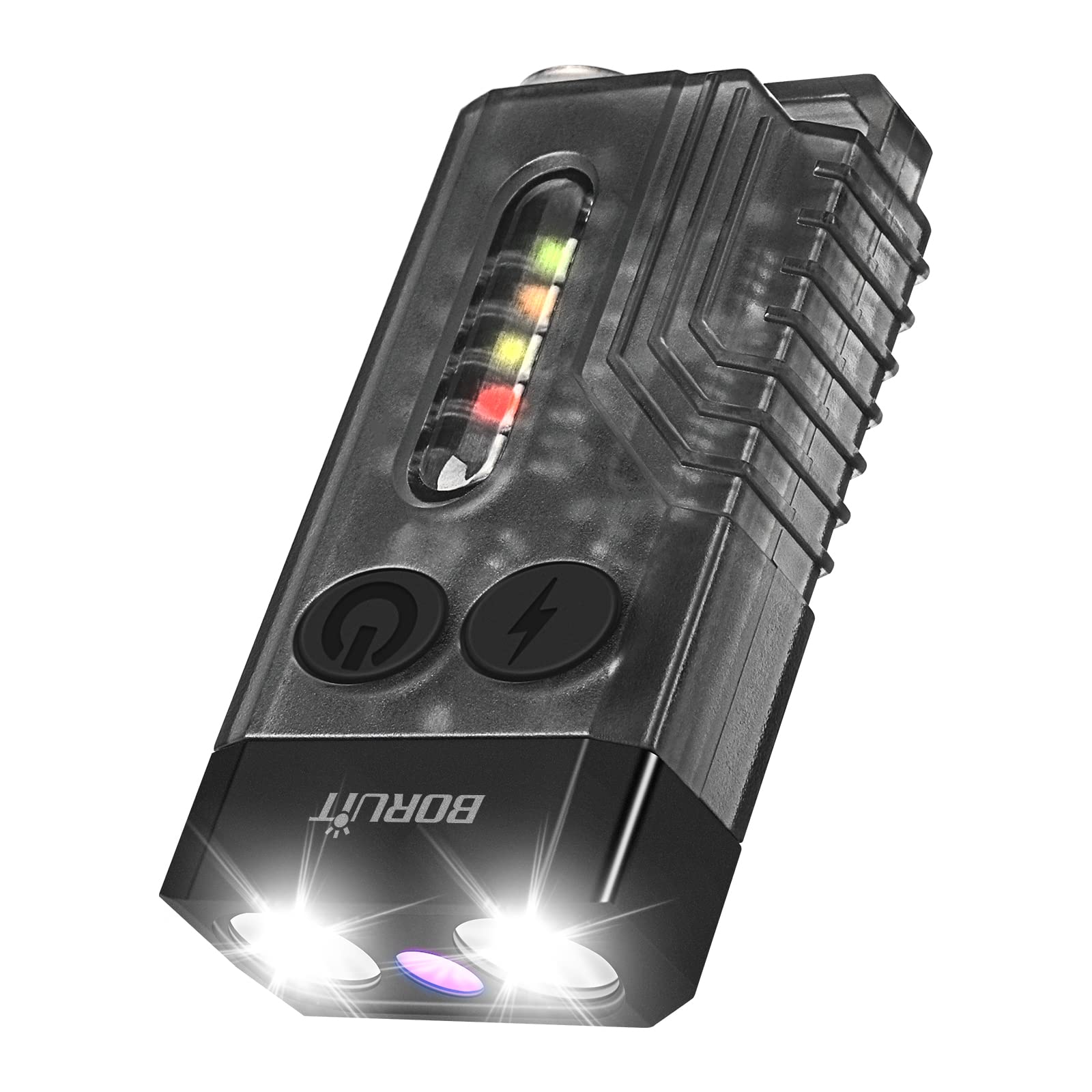 BORUIT V10 with UV 365nm light reveals fluorescence and currency features.