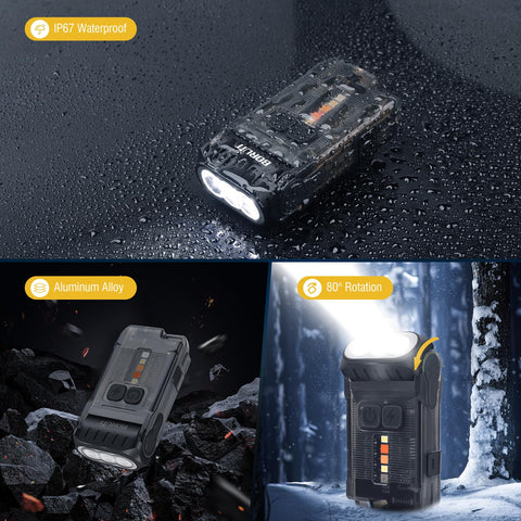 BORUIT V15 two-way clip and magnet for hands-free attachment