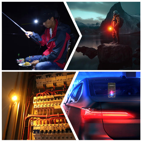 BORUIT V15 warm white and red lights for multiple uses