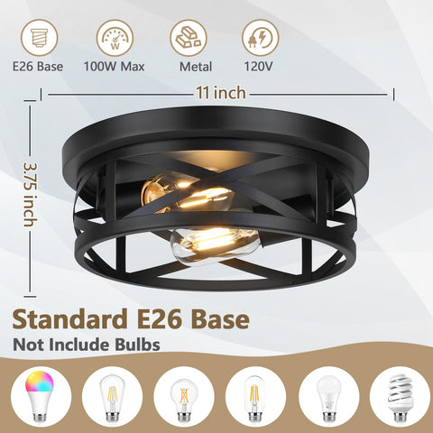 Bosceos 2-pack ceiling lights create cohesive lighting across rooms