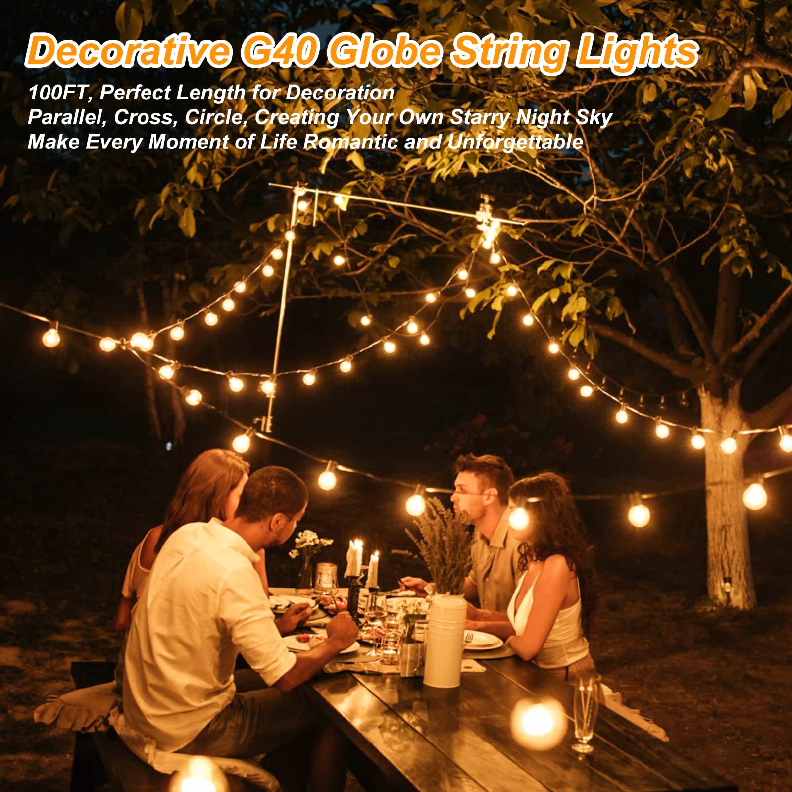 Bosceos vintage warm glow creates inviting ambiance for nights outdoors.