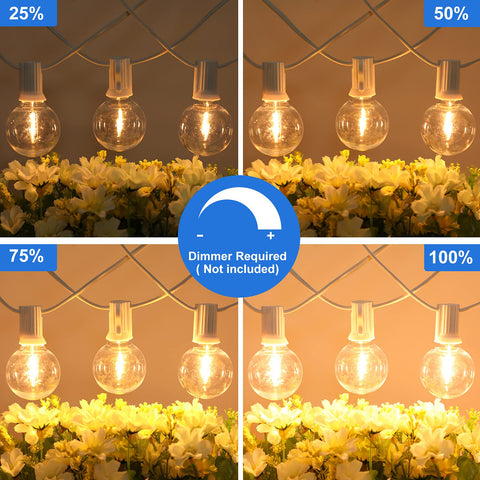 Bosceos dimmable connectable globe light strings offer flexible mood control.