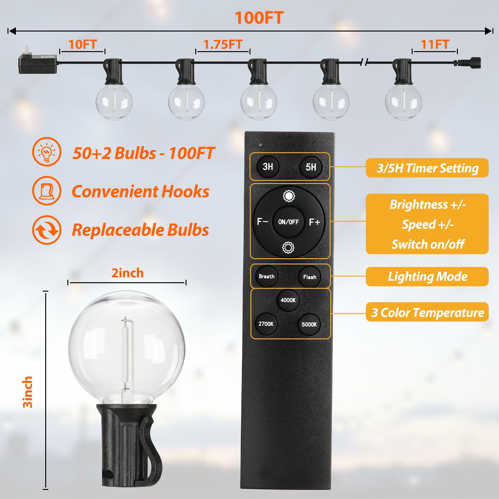 Bosceos easy-install design with cup-hook socket for quick hanging.