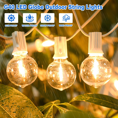 Bosceos energy-saving 1W bulbs reduce energy use per globe string.