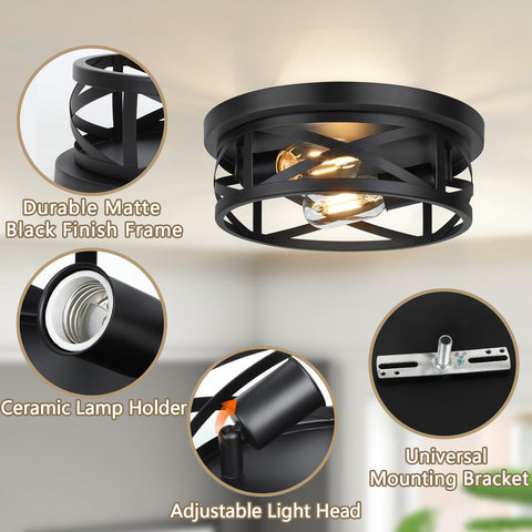 Bosceos matte-black finish adds timeless style to interior decor