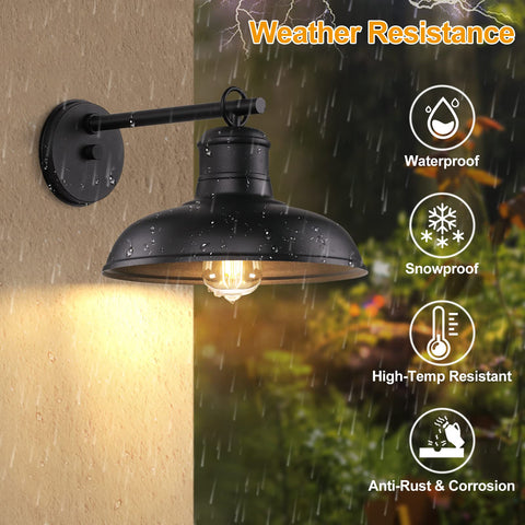 Bosceos waterproof exterior light with anti-rust finish for outdoor use.