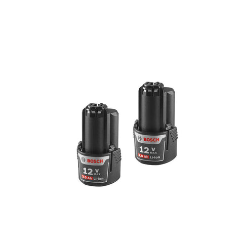 Bosch BAT414-2PK battery front view for tight spaces