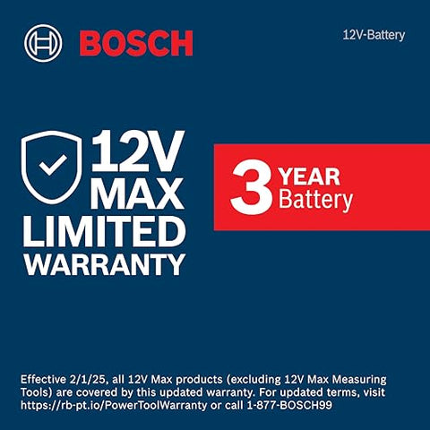 Three-year limited warranty for Bosch BAT414-2PK
