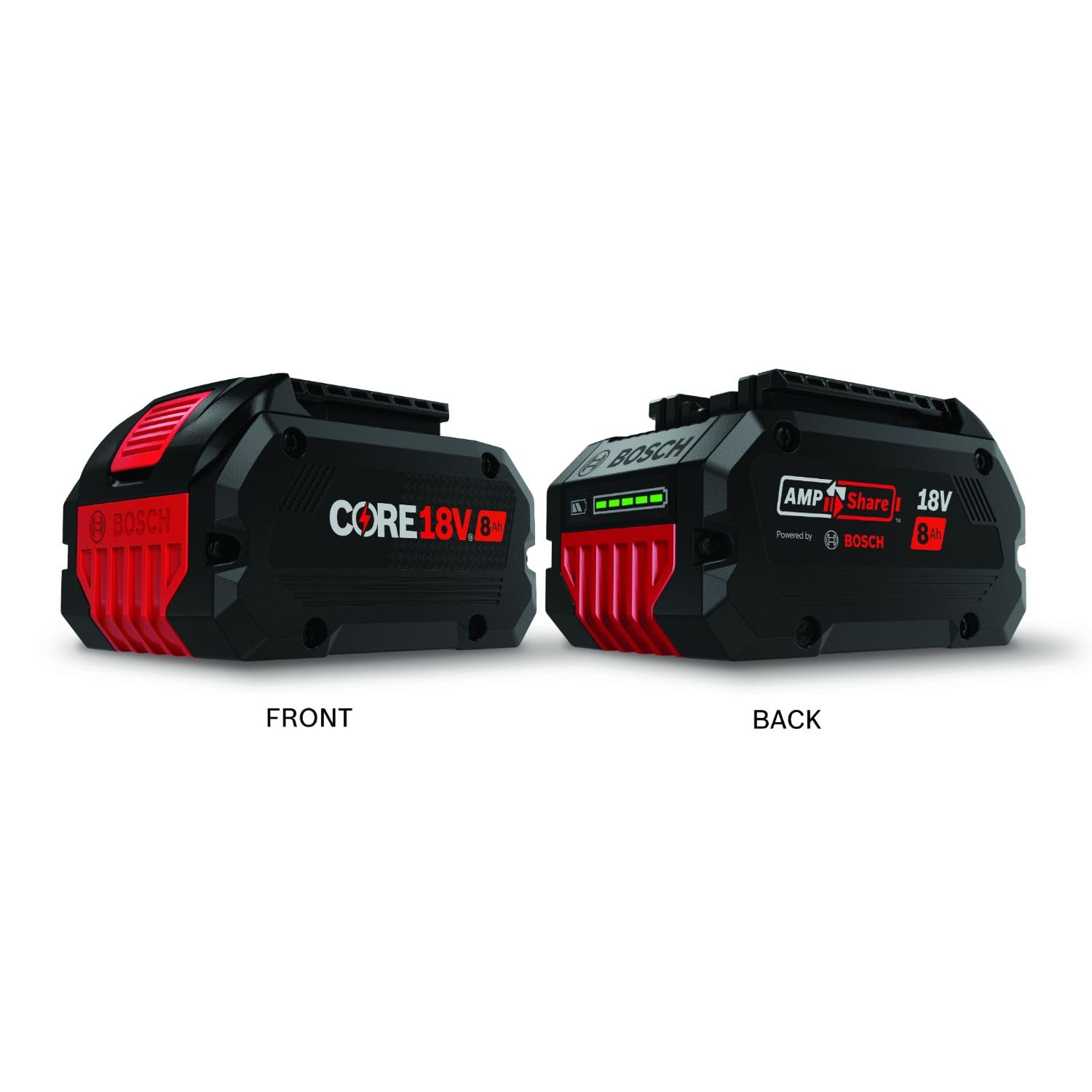 Bosch CORE18V80 power rails support consistent performance during tough jobs.