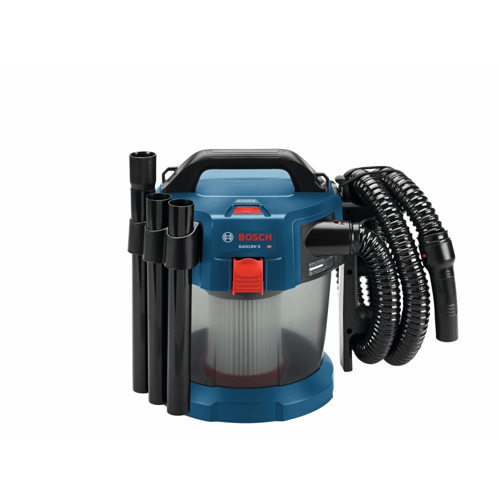 Bosch GAS18V-3N 2.6-gallon tank supports mid-size mess cleanup