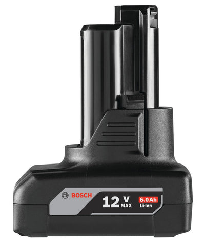 Bosch GBA12V60 in-use with a cordless drill to illustrate extended runtime.