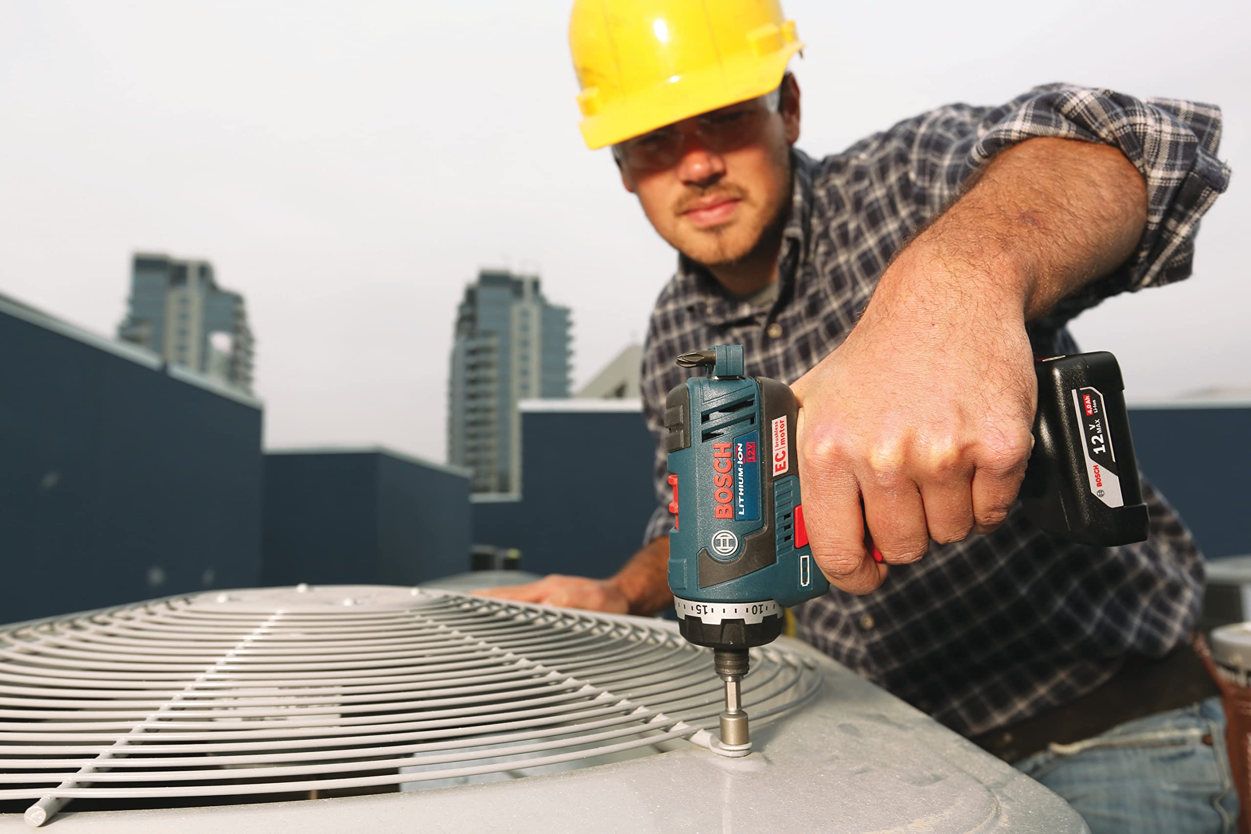 Bosch GBA12V60 paired with multiple Bosch 12V max tools for versatile use.