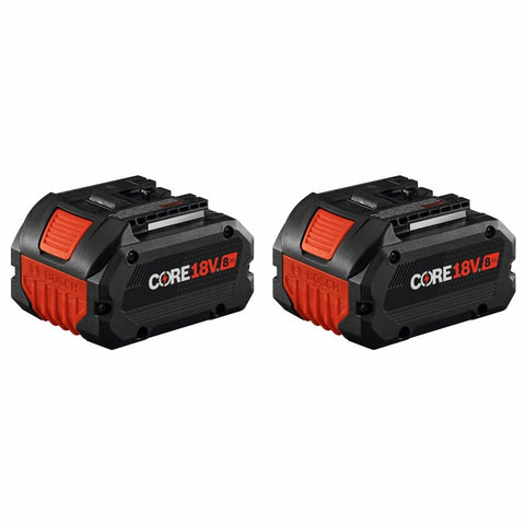 Bosch GBA18V80-2PK front view highlights compact, high-power design for longer tool runtime.