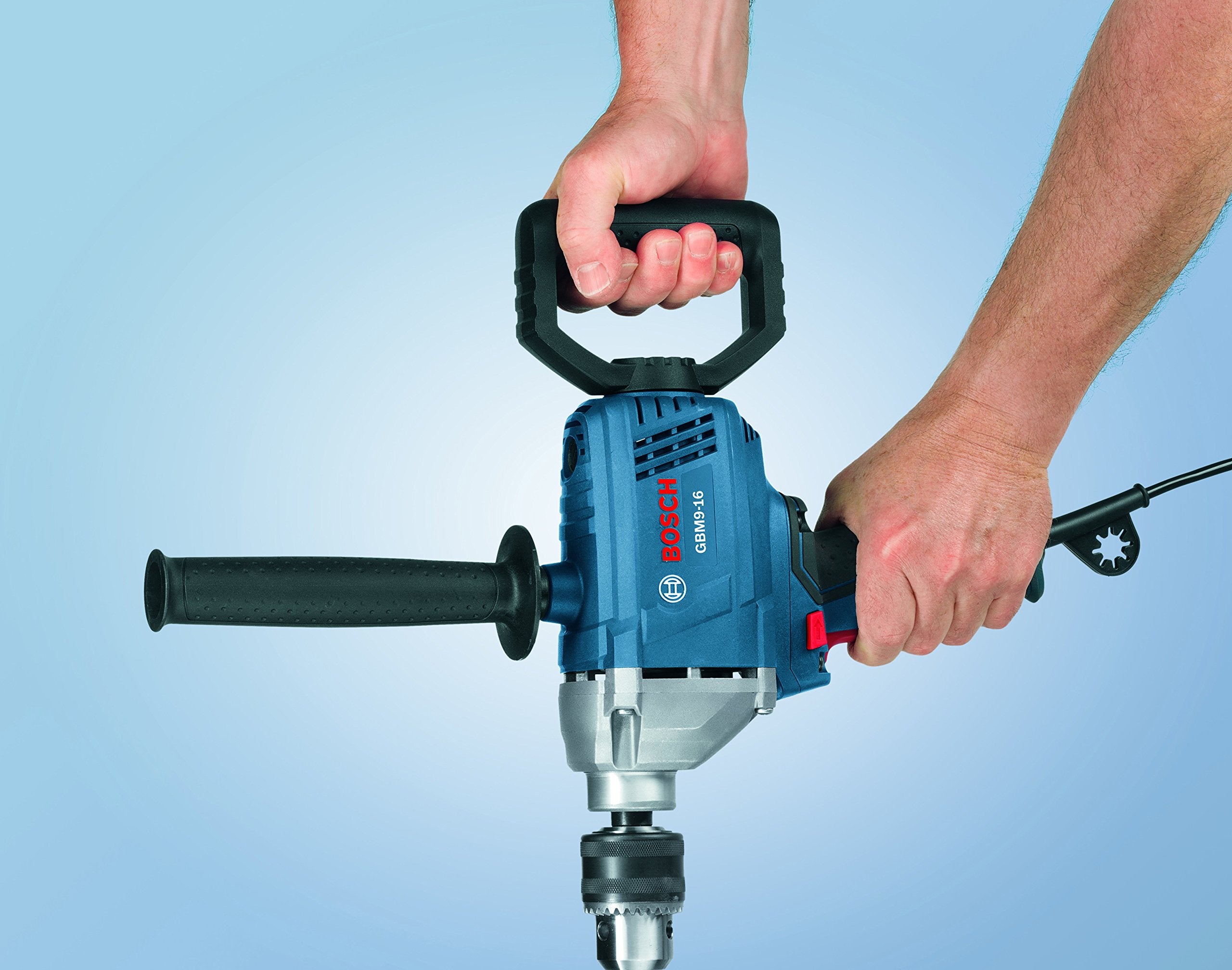 Bosch GBM9-16 8-ft cord increases on-site versatility.